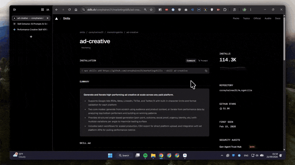 SkillExtract - Browser-based WebAssembly app for AI skills